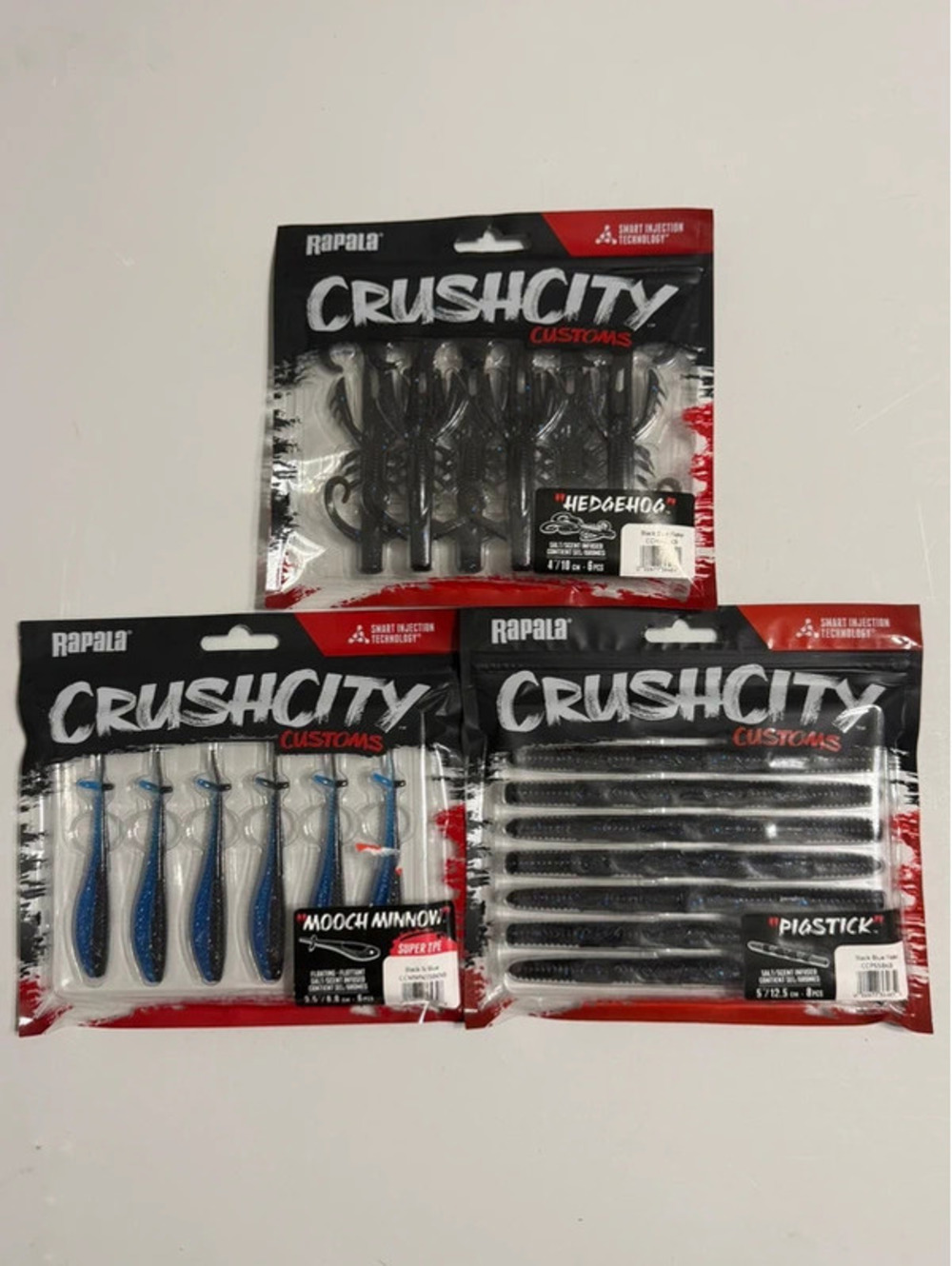Rapala Crush City Customs Soft Fishing Lures Variety Pack